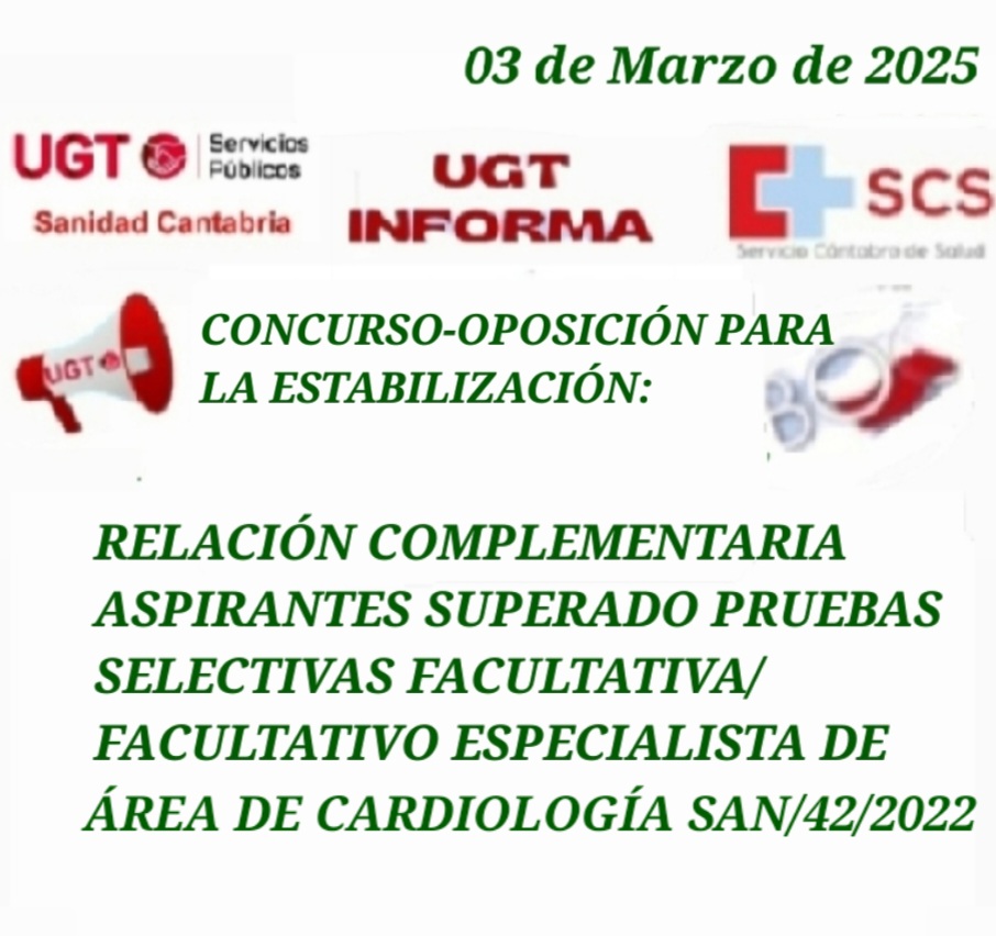 Concurso Oposici N Para La Estabilizaci N Relaci N Complementaria