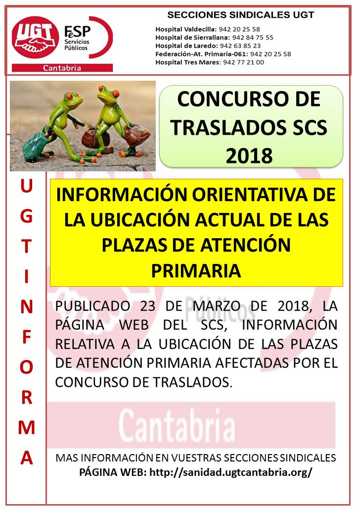 traslados 2018 plazas ORIENTATIVAS